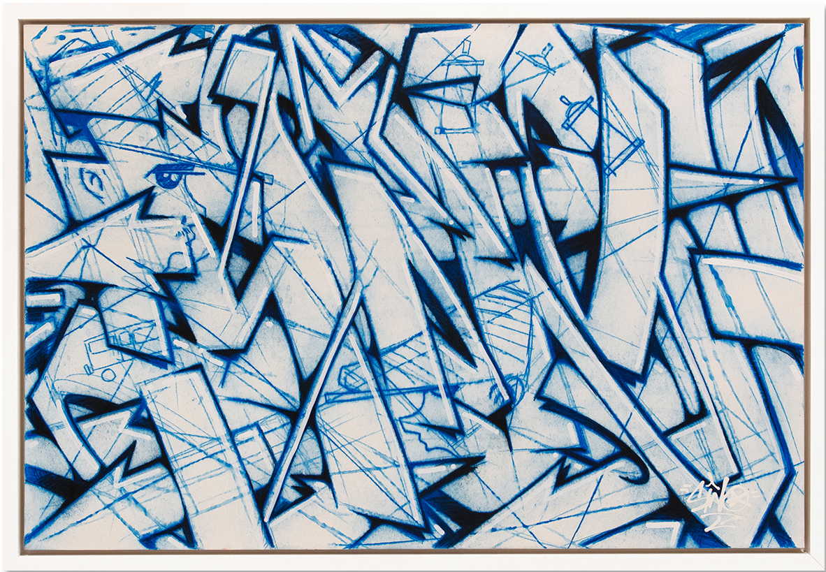 Wild Style Blue - 200x120 cm